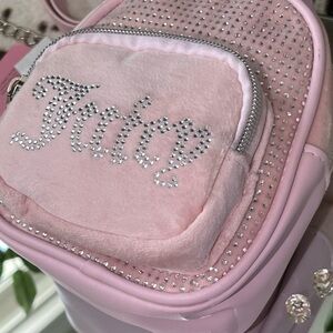NWT Juicy Couture Pink Sparkle Mini Backpack